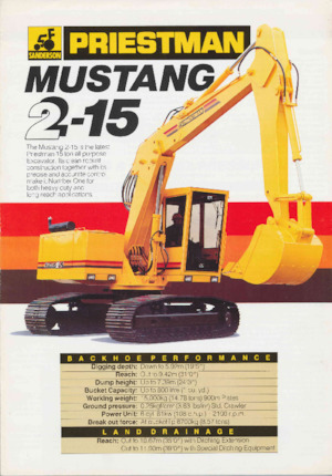 Rupsgraafmachines Priestman 2-15