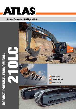 Rupsgraafmachines Atlas 210 LC