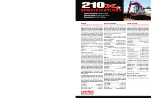 Rupsgraafmachines Link-Belt 210 X3