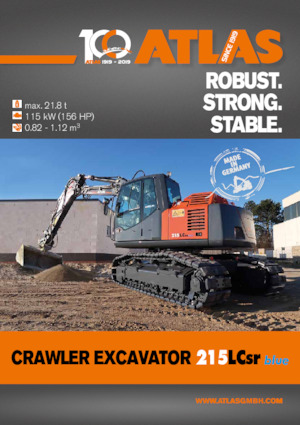 Rupsgraafmachines Atlas 215 LC-SR 