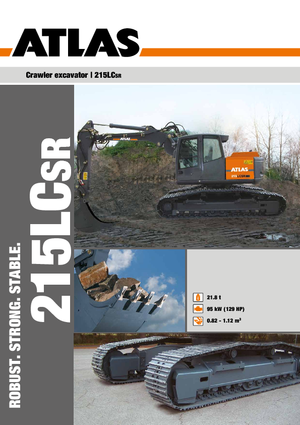 Rupsgraafmachines Atlas 215 LC-SR