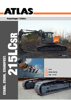 Rupsgraafmachines Atlas 215 LC-SR