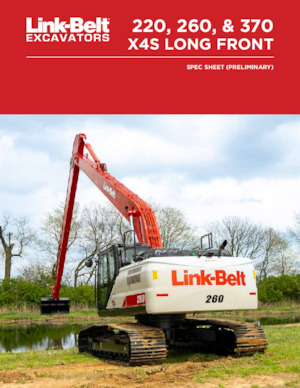 Rupsgraafmachines Link-Belt 220 X4S Long Front