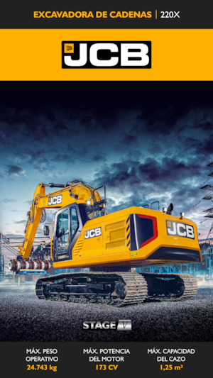Rupsgraafmachines JCB 220X