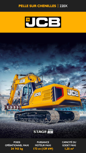 Rupsgraafmachines JCB 220X