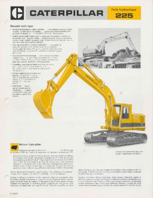 Rupsgraafmachines Caterpillar 225