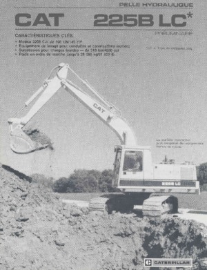 Rupsgraafmachines Caterpillar 225B