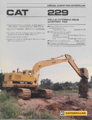 Rupsgraafmachines Caterpillar 229