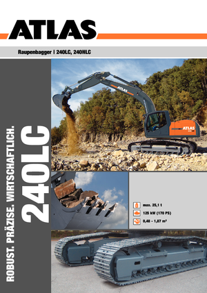 Rupsgraafmachines Atlas 240 LC