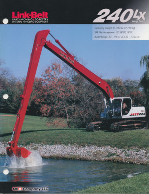 Rupsgraafmachines Link-Belt 240 LX Long Front