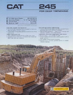 Rupsgraafmachines Caterpillar 245