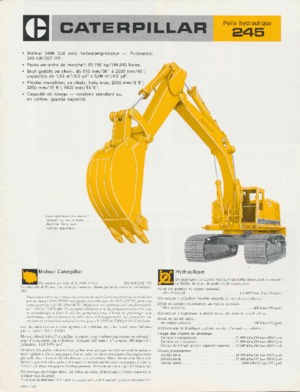 Rupsgraafmachines Caterpillar 245