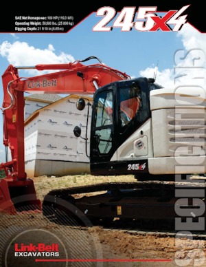 Rupsgraafmachines Link-Belt 245 X4 Spin Ace