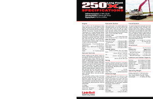 Rupsgraafmachines Link-Belt 250 X3 Long Front