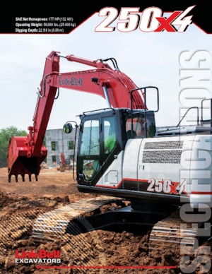 Rupsgraafmachines Link-Belt 250 X4