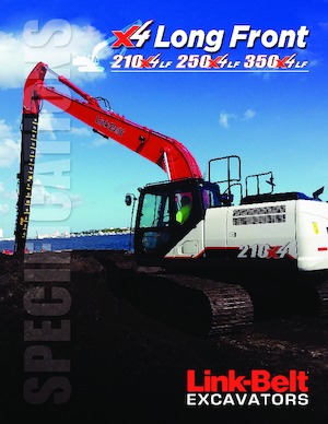 Rupsgraafmachines Link-Belt 250 X4 Long Front