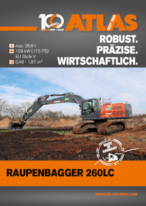 Rupsgraafmachines Atlas 260 LC