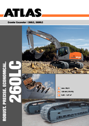 Rupsgraafmachines Atlas 260 LC