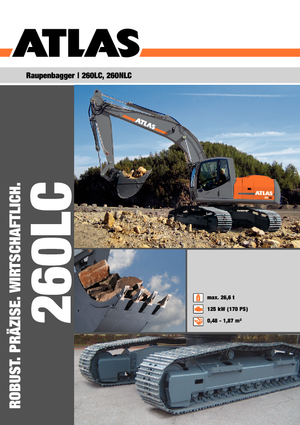 Rupsgraafmachines Atlas 260 LC