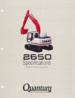 Rupsgraafmachines Link-Belt 2650