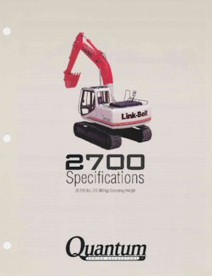 Rupsgraafmachines Link-Belt 2700