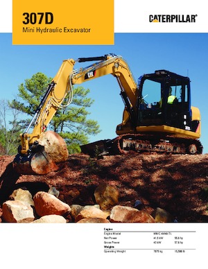 Rupsgraafmachines Caterpillar 307D