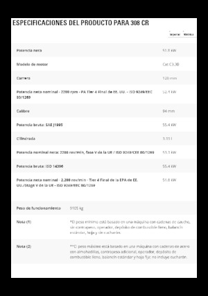 Rupsgraafmachines Caterpillar 308CR