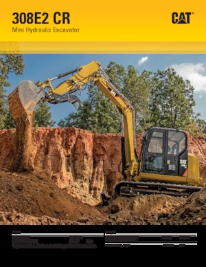 Rupsgraafmachines Caterpillar 308E 2 CR