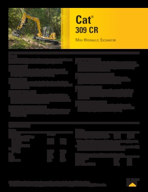 Rupsgraafmachines Caterpillar 309 CR