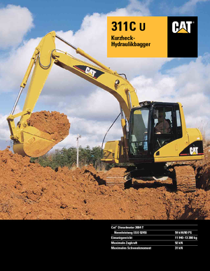 Rupsgraafmachines Caterpillar 311C U