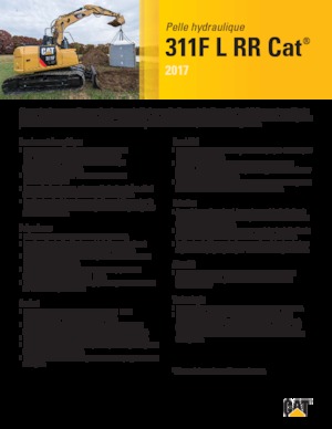 Rupsgraafmachines Caterpillar 311 F L RR