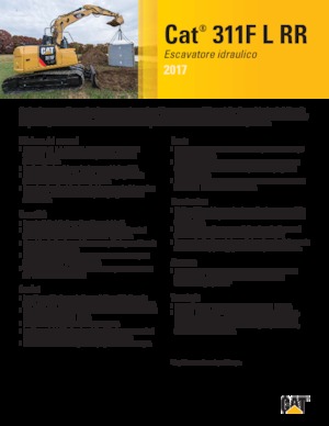 Rupsgraafmachines Caterpillar 311 F L RR