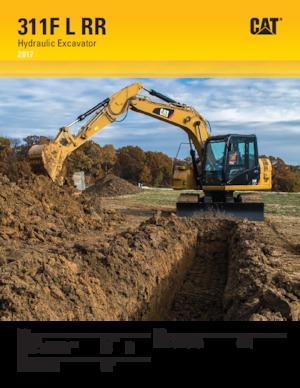 Rupsgraafmachines Caterpillar 311F L RR