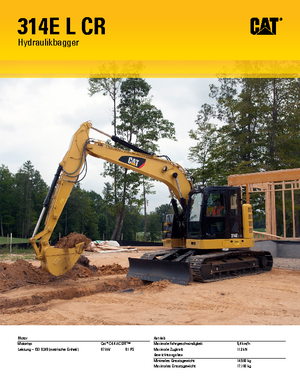 Rupsgraafmachines Caterpillar 314E LCR