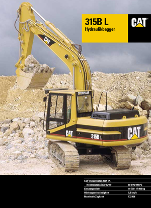 Rupsgraafmachines Caterpillar 315 B L Mono