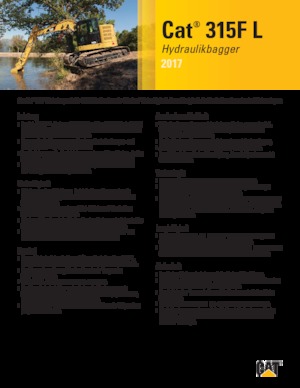 Rupsgraafmachines Caterpillar 315F L