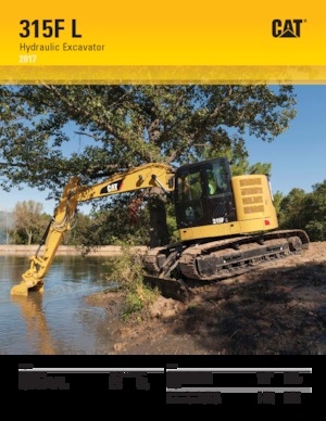 Rupsgraafmachines Caterpillar 315F L