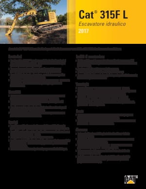 Rupsgraafmachines Caterpillar 315F L