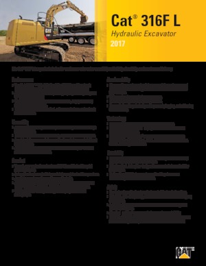 Rupsgraafmachines Caterpillar 316F L