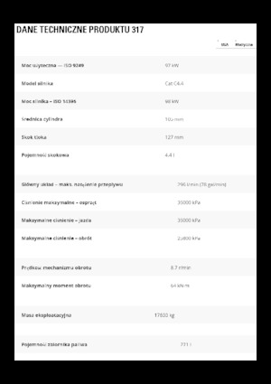 Rupsgraafmachines Caterpillar 317