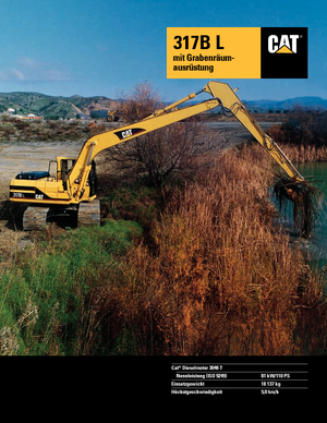 Rupsgraafmachines Caterpillar 317 B L Mono