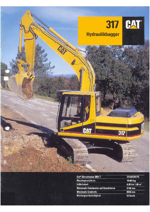 Rupsgraafmachines Caterpillar 317 VAH