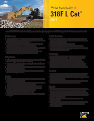 Rupsgraafmachines Caterpillar 318F L