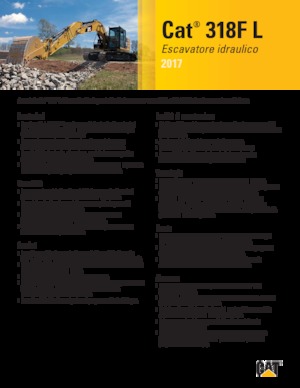 Rupsgraafmachines Caterpillar 318F L