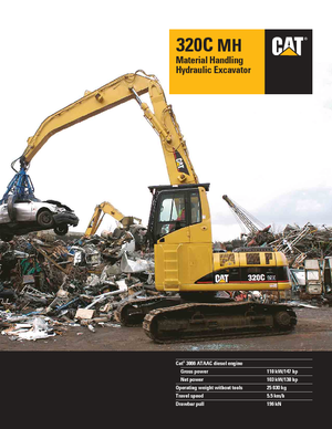 Rupsgraafmachines Caterpillar 320 C MH