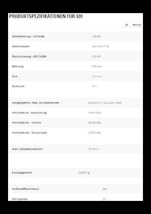 Rupsgraafmachines Caterpillar 320