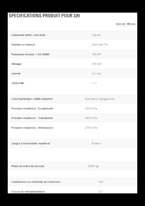 Rupsgraafmachines Caterpillar 320