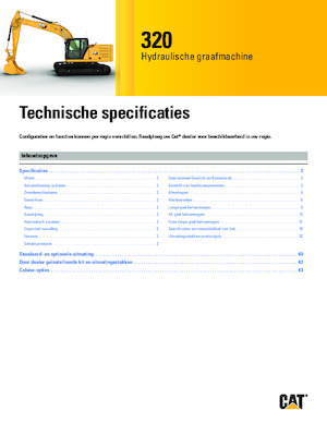 Rupsgraafmachines Caterpillar 320