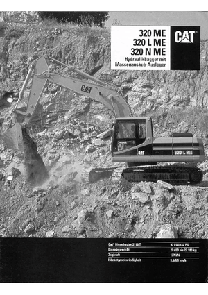 Rupsgraafmachines Caterpillar 320 L