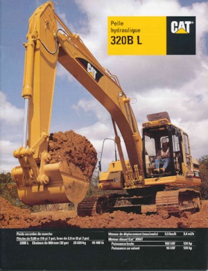 Rupsgraafmachines Caterpillar 320B